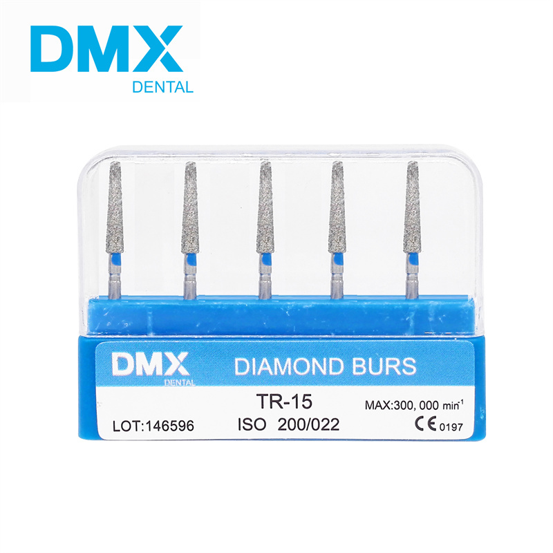 DMXDENT Diamond Burs Dental High Speed Handpiece Friction Grip FG 1.6mm + Free Handpiece