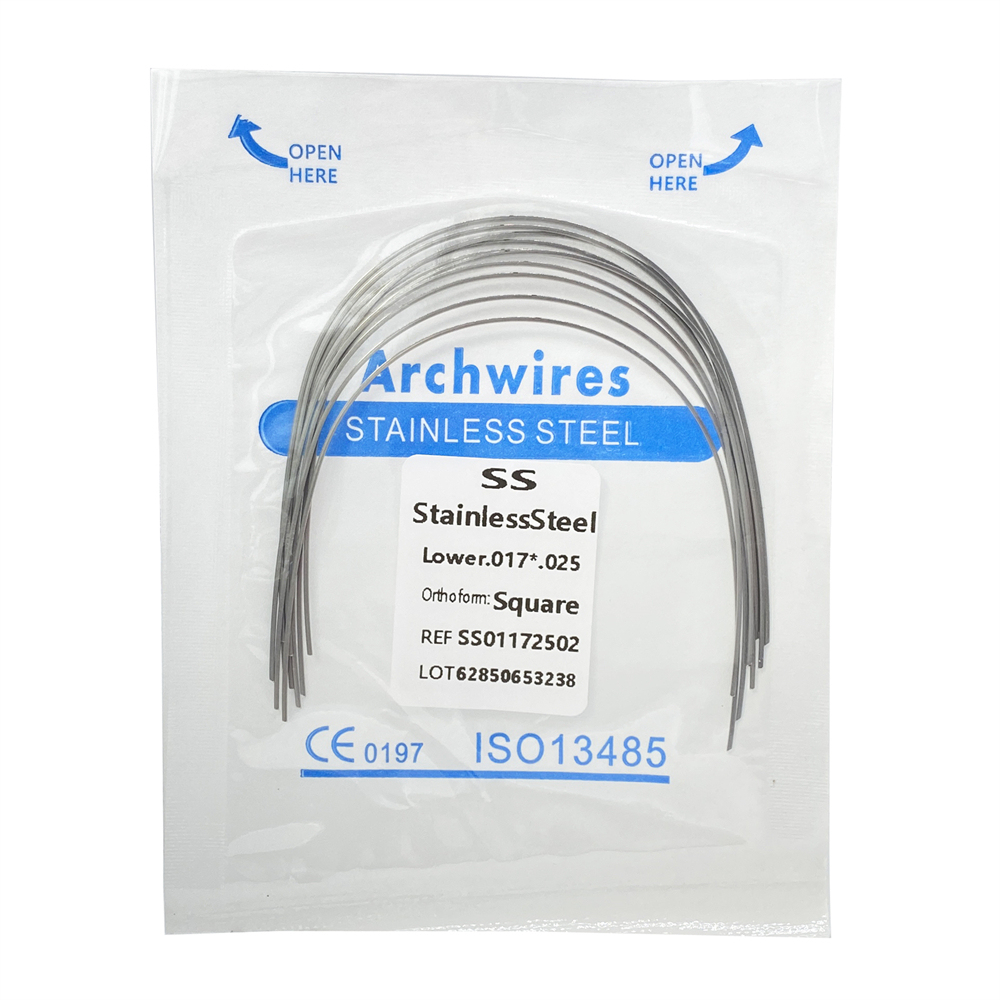 10Pcs Dental Orthodontic Stainless Steel/Niti Arch Wires Rectangular Wires