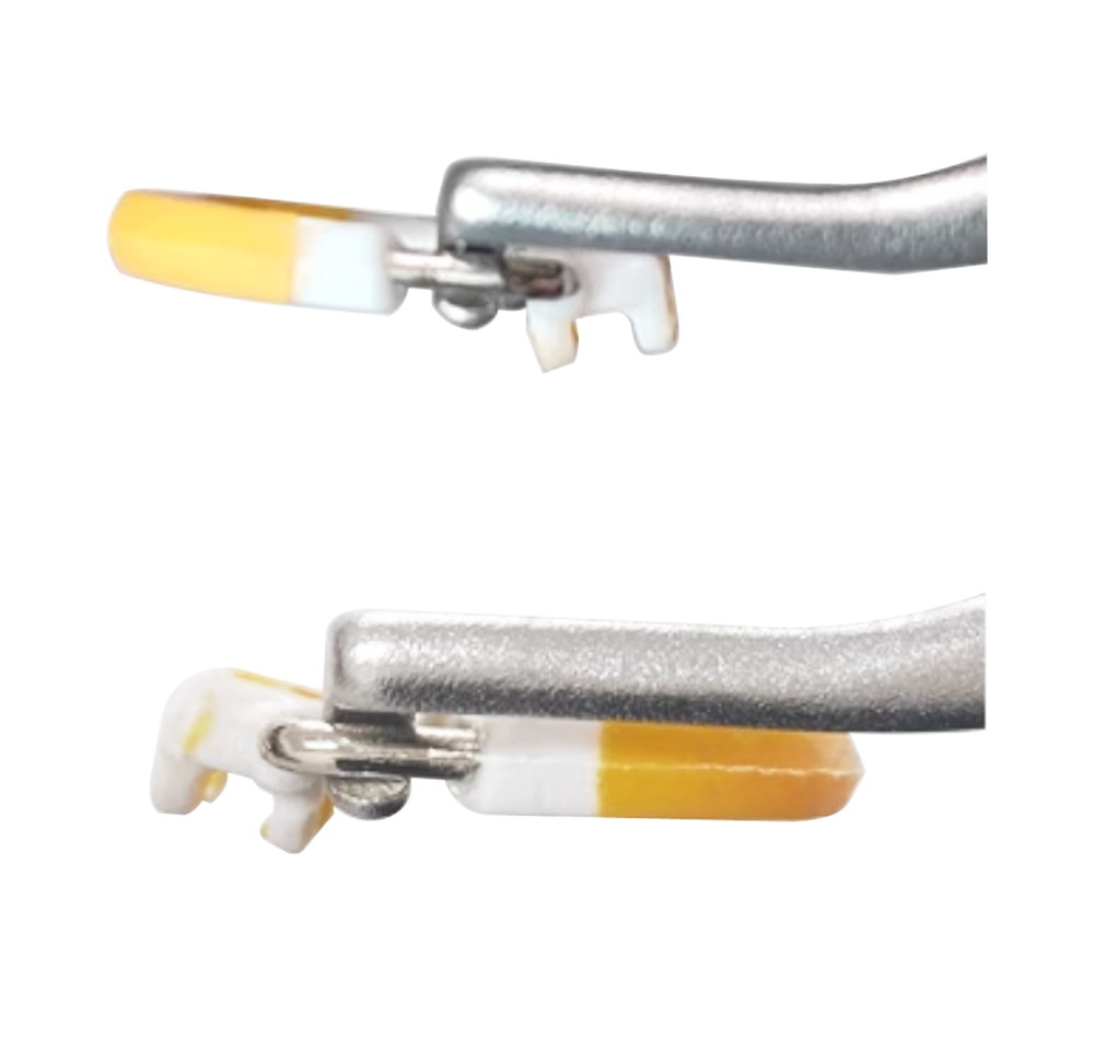 Dental Matrix Band Sectional Contoured Spring Clip Rings Matrices Clamps Orange