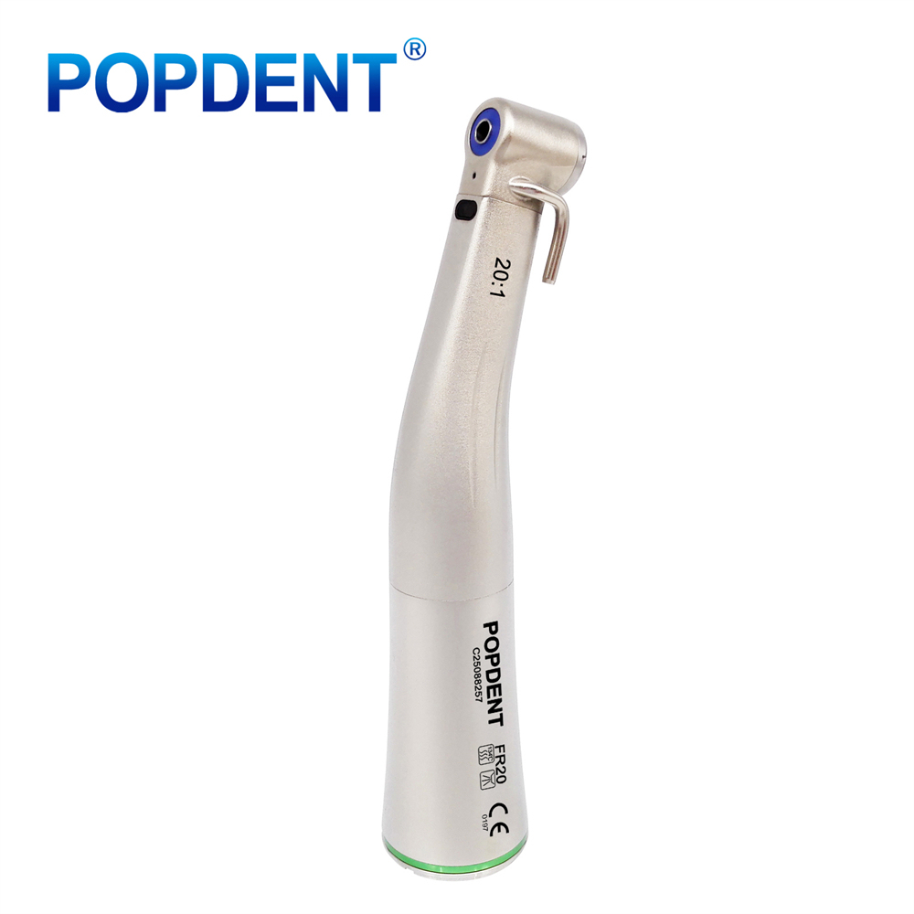 POPDENT FR20 Dental 20:1 Fiber Optic Implant Contra Angle Handpiece
