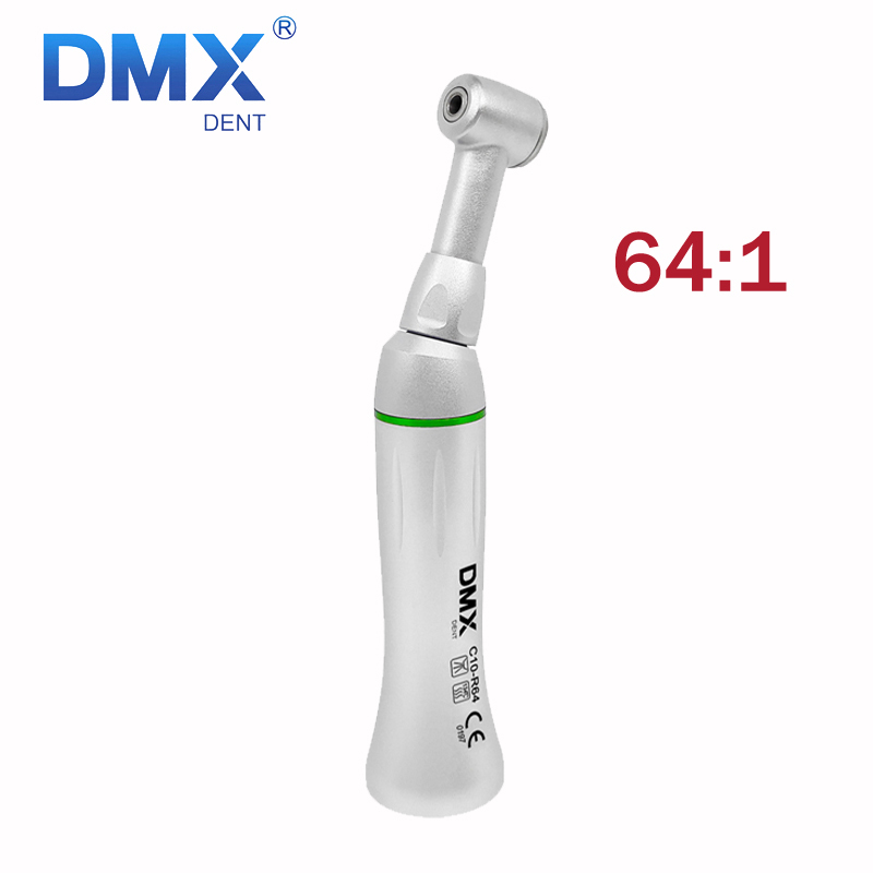 DMXDENT C10-R4 / C10-R10 / C10-R16 /C10-R64 Dental Low Speed Contra Angle Handpiece Push Button 4:1 / 10:1 / 16:1 / 64:1
