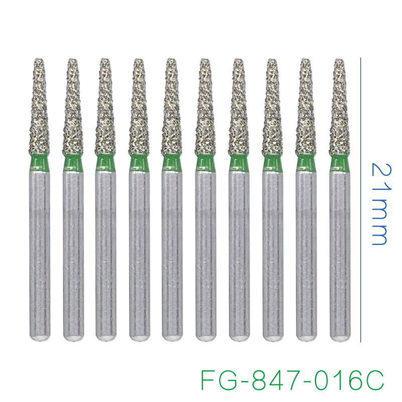 Dental Diamond Burs FG 847/016C Coarse Grit Round End Taper For High Speed Handpice
