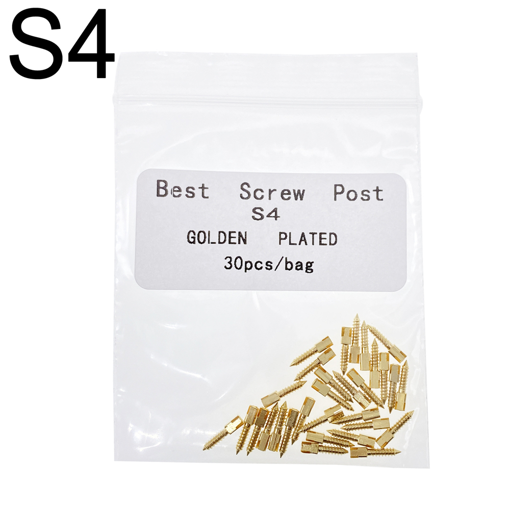 30 Pcs Dental Screw Post 24K Gold Plated Conical Refills S/M/L/XL For Root Canal