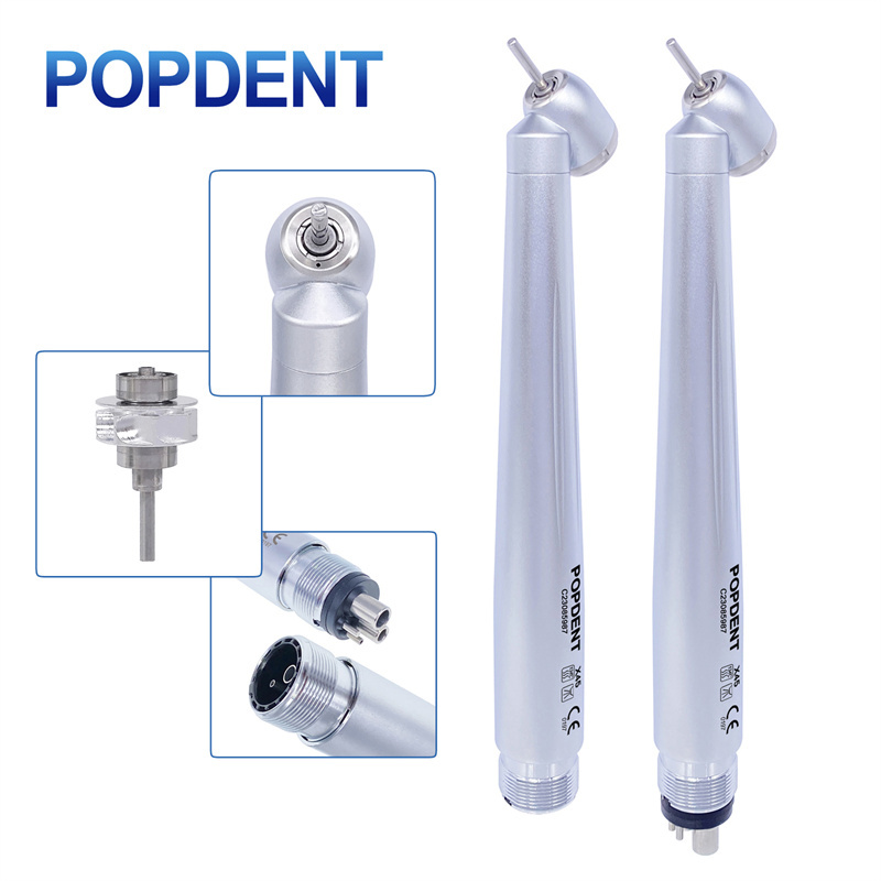 POPDENT X45 45° Angle Dental High Speed Handpiece Push Button Turbine 2H/4H