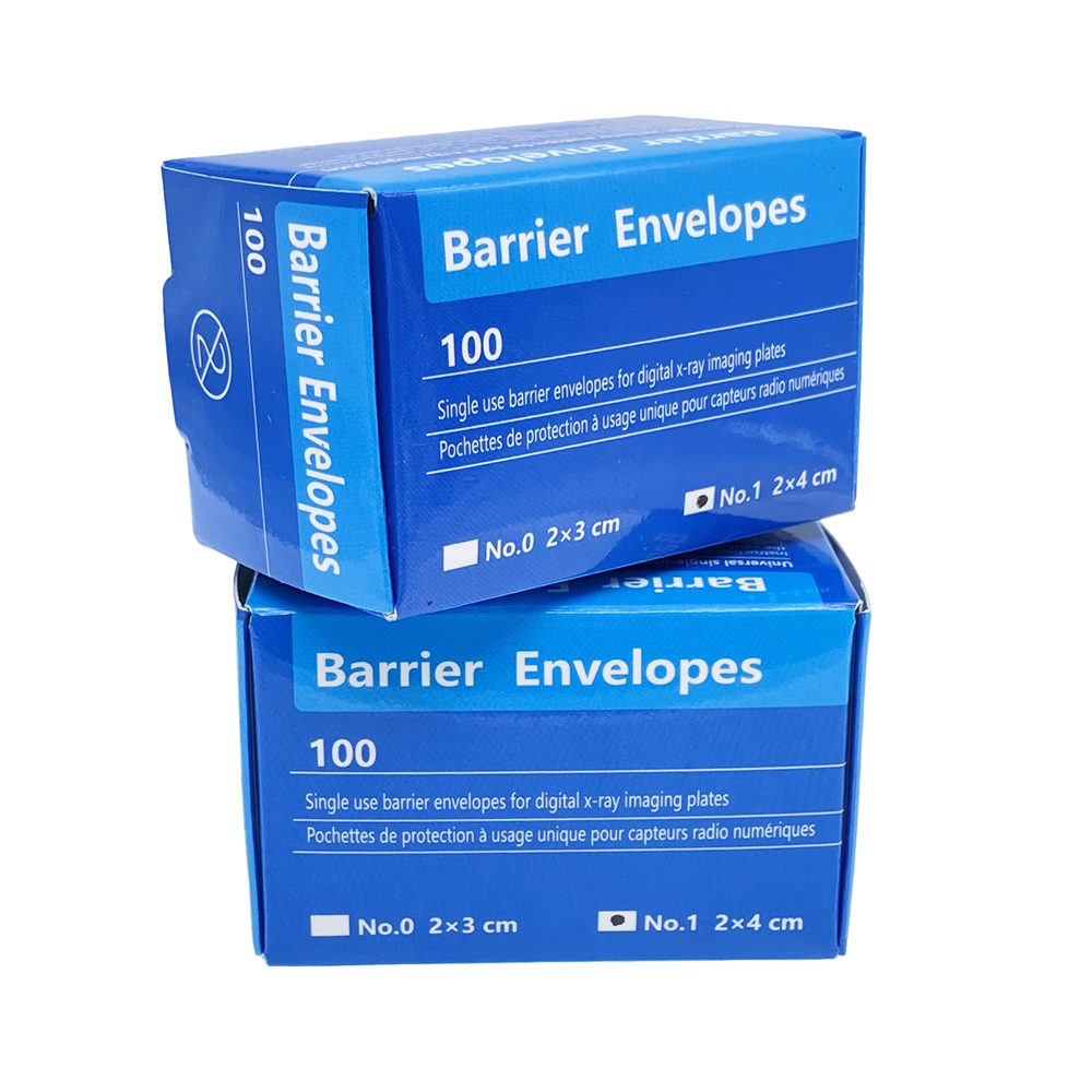 Dental Barrier Envelopes Side for Dental X Ray Digital Phosphor Plate Sensor Size #0 / #1 / #2