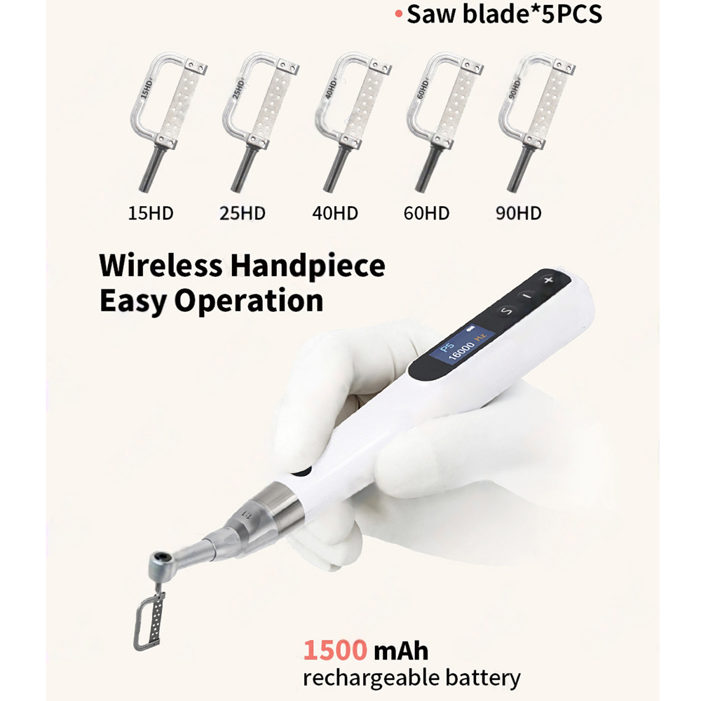DMXDENT Electric Orthodontics Prophy Enamel Wireless Handpiece Dental Contra Angle Saw Blade