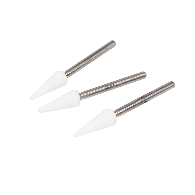 Dental Polishing Porcelain White Stone Resin Flame Cone Round shape FG 1.6mm Bur