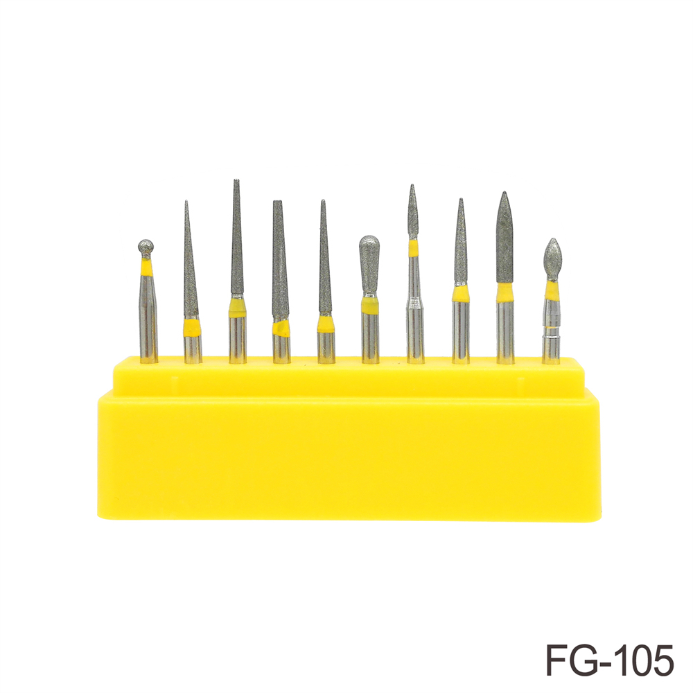 Dental Diamond Burs Composite/Polishing Kit for High Speed Handpiece FG101-FG115