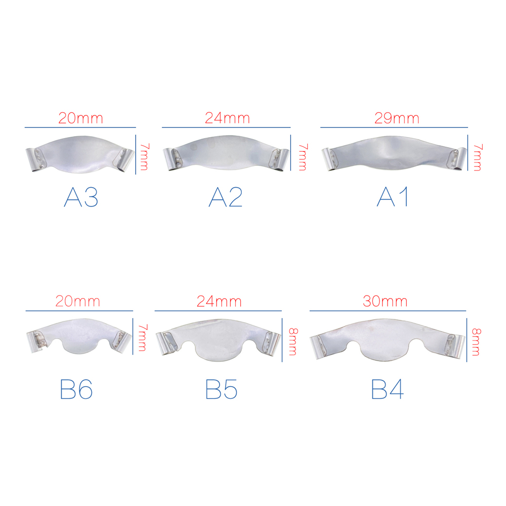 Dental Saddle Contoured Metal Matrices Matrix Band 6 Sizes