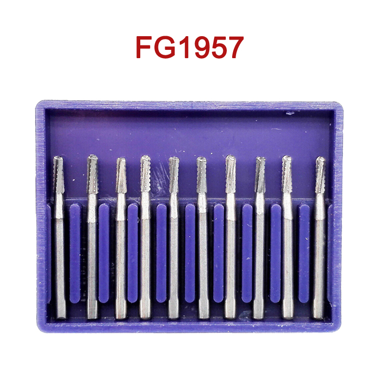 Dental Tungsten Carbide Tungsten Steel Burs for High Speed Handpiece FG1/2/3/4/5/6/7/8/245/330/556/557/558/701/702/701L/702L/1557/1558/1957/1958/7901/7902/7903