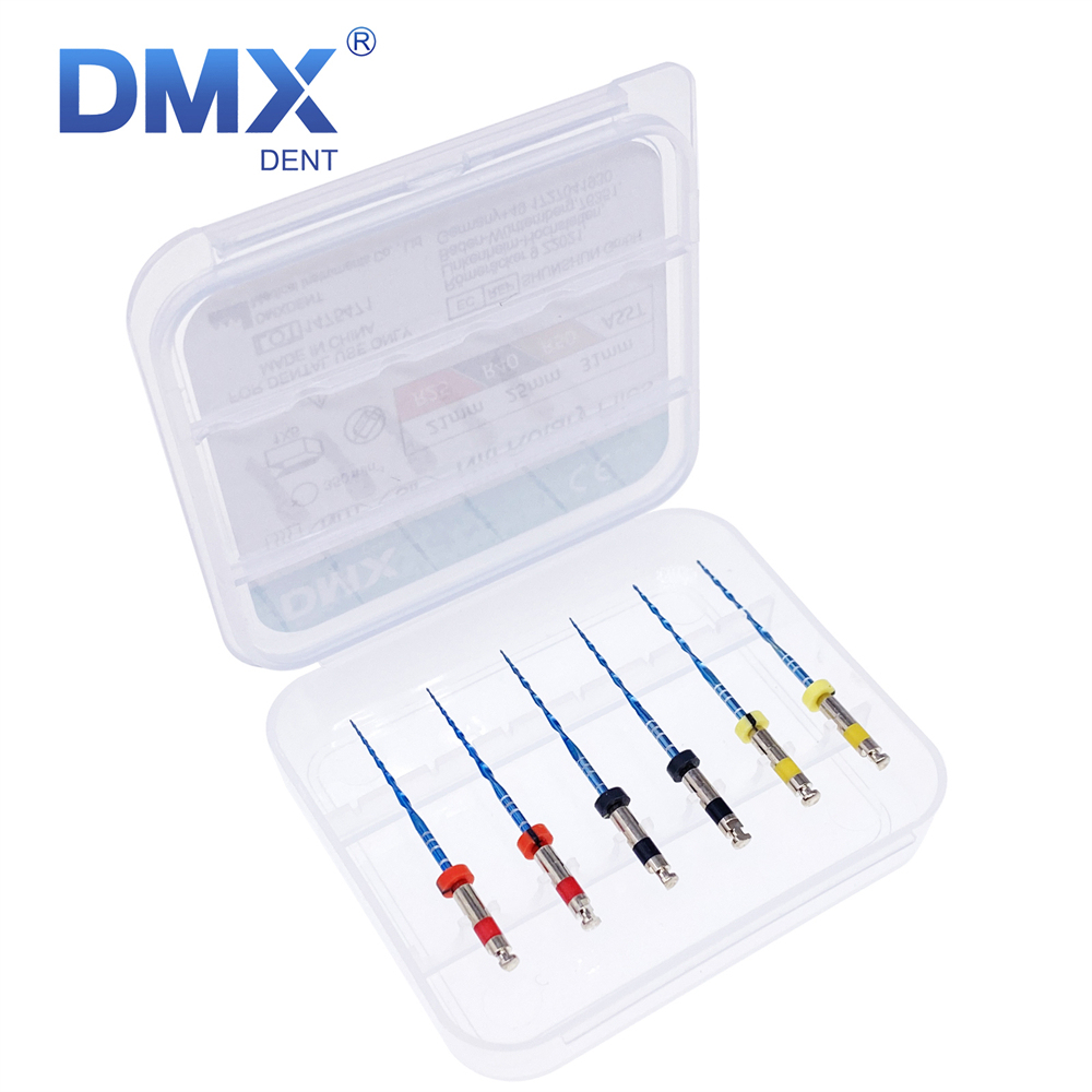 6Pcs DMXDENT Dental Endo Files Root Canal Endodontic NITI Rotary File 21/25MM