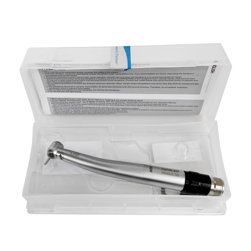 Dynald M500LG QD B2/M4 Dental E-Generator LED With Coupler High Speed Handpiece Air Turbine Fit NSK