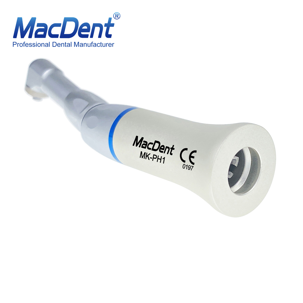 MacDent MK-PH1 Dental 1:1 Prophy Polishing Contra Angle Slow Low Speed Handpiece Threaded Screw-in Head