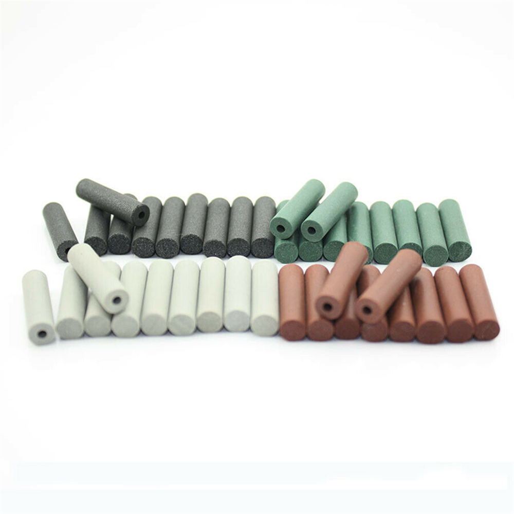100Pcs Dental Rubber Polishing Points Pillar 4 Grades Mandrel Jewelry Rotary