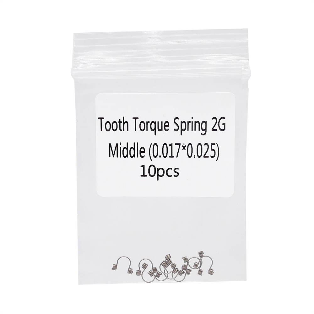 10 Pcs/Pack Dental Orthodontic Anterior Tooth Torque Springs Rectangular 12 Size