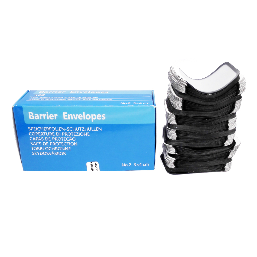 Dental Barrier Envelopes Side for Dental X Ray Digital Phosphor Plate Sensor Size #0 / #1 / #2