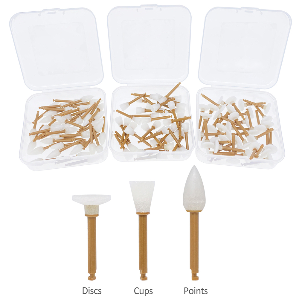 MacDent Dental Finishing Finisher Cups Points Discs Composite Polishing RA Shank Enhance Style