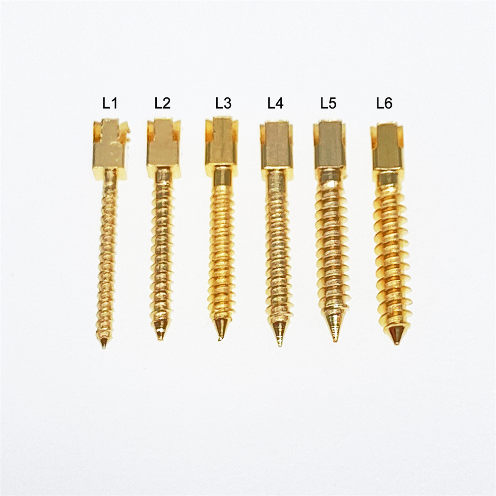 30 Pcs Dental Screw Post 24K Gold Plated Conical Refills S/M/L/XL For Root Canal