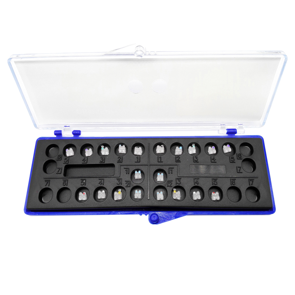 ORMAER Dental Orthodontic Mesh Base Ceramic Brackets MBT/Roth 022 3/345H 20Pcs/Pack