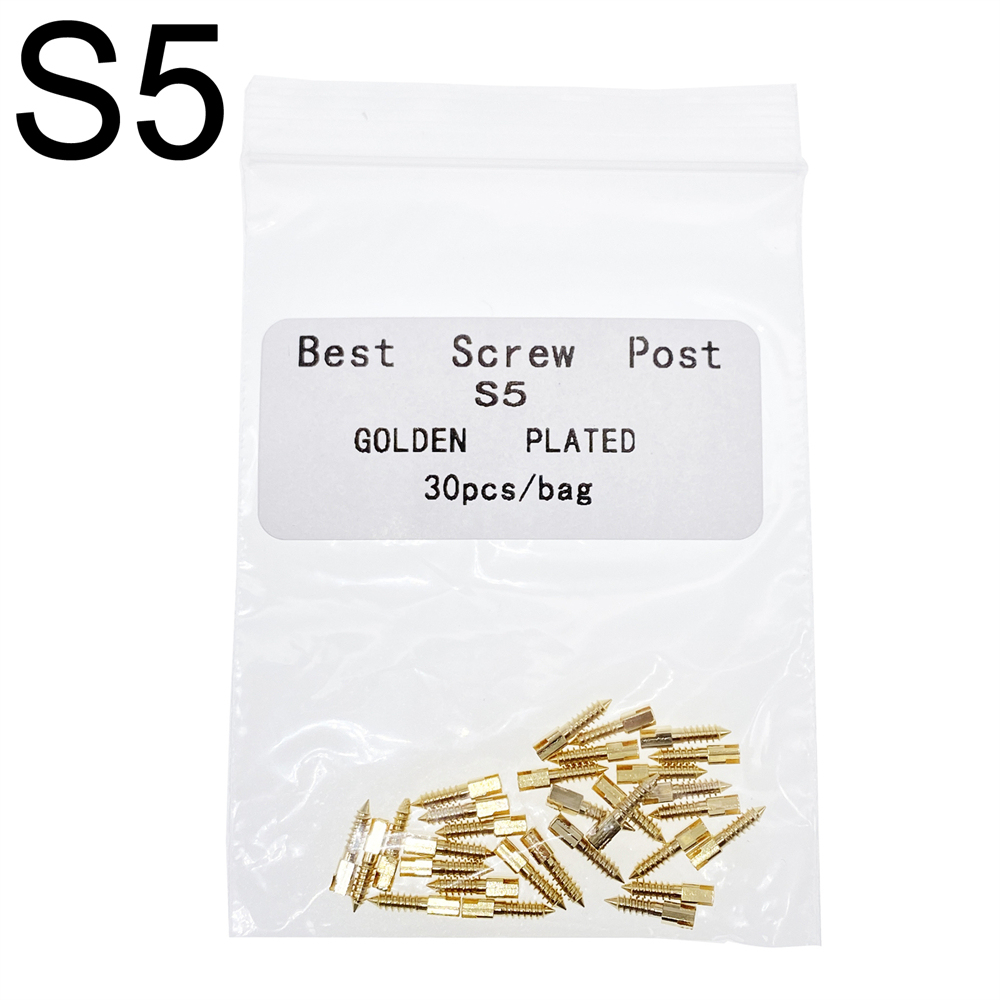30 Pcs Dental Screw Post 24K Gold Plated Conical Refills S/M/L/XL For Root Canal