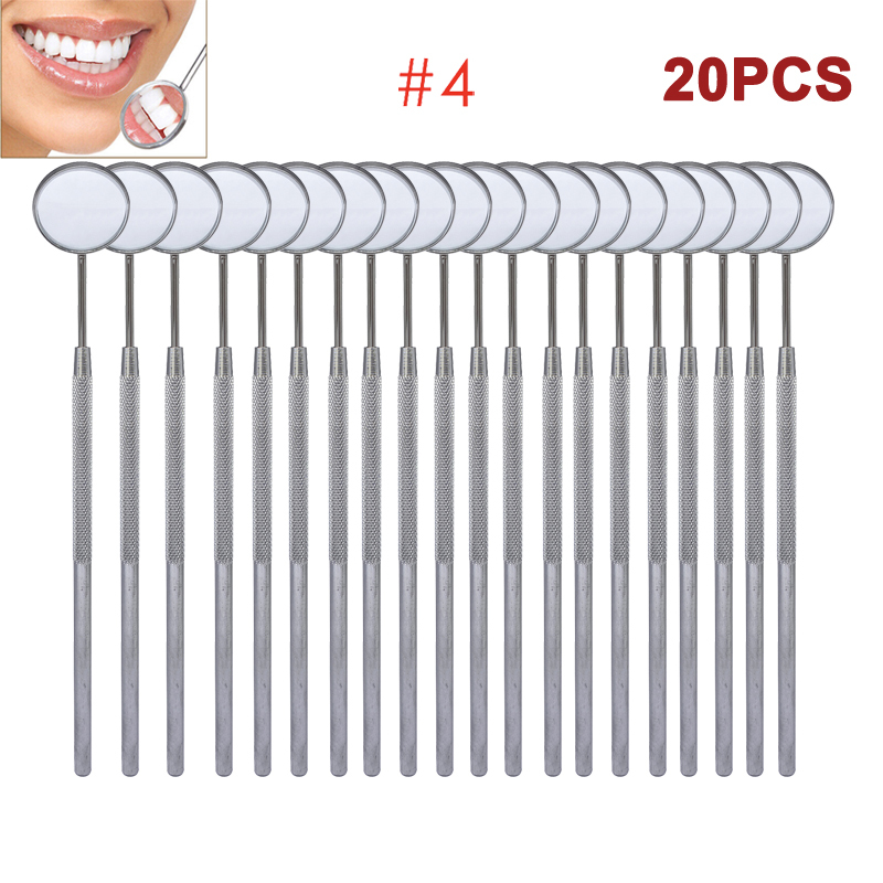 #4 #5 Dental Mouth Mirror and Handle For Teeth's ENT Dental Instruments