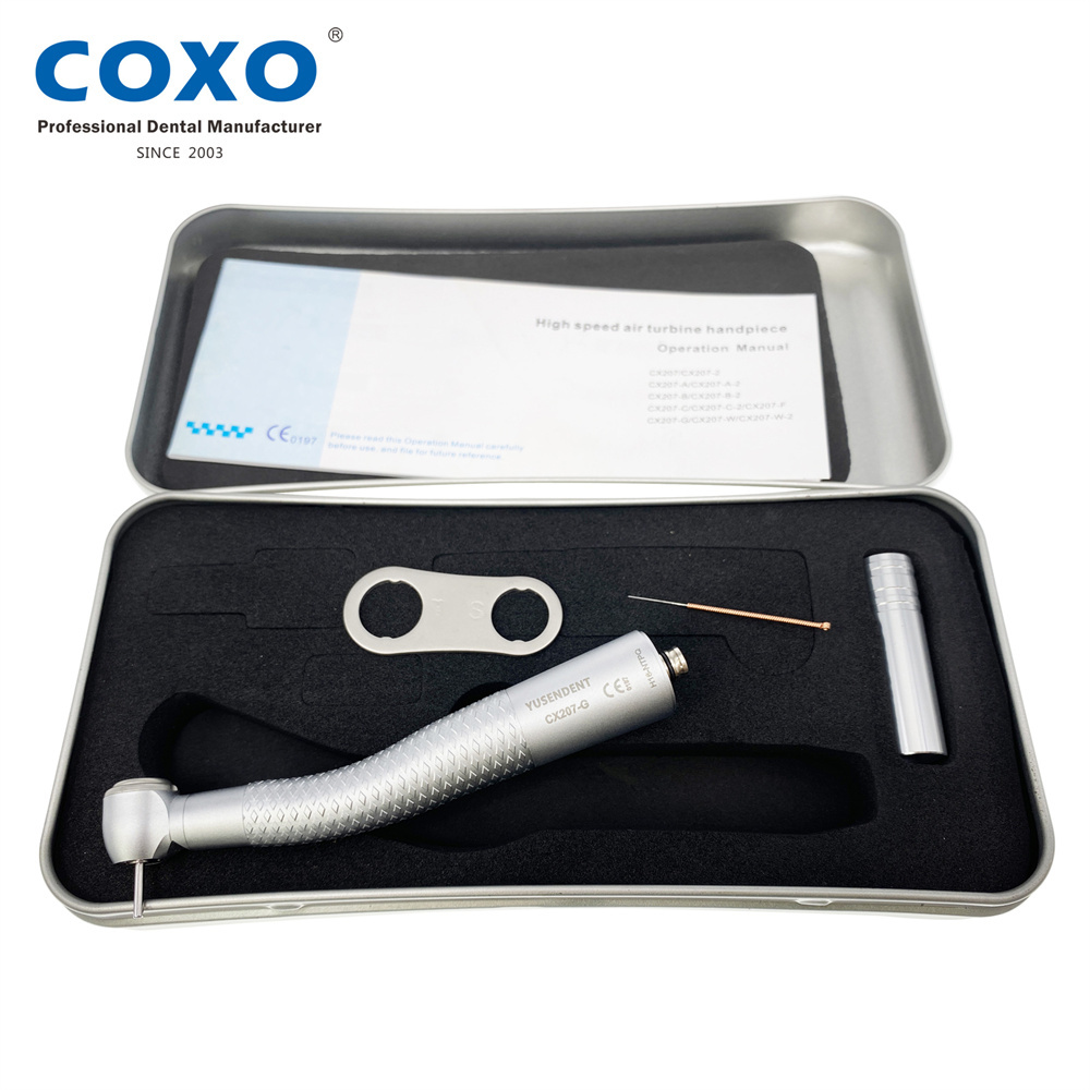 COXO YUSENDENT CX207-G H16-NSPQ  / H16-NTPQ Dental Fiber Optic High Speed Air Turbine Handpiece Fit NSK