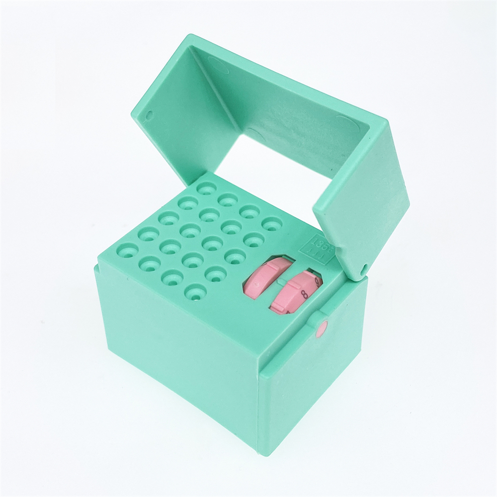 Dental 6/10/20 Hole Bur Endo Files Reamers Block Memory Holder Stand Disinfection Box