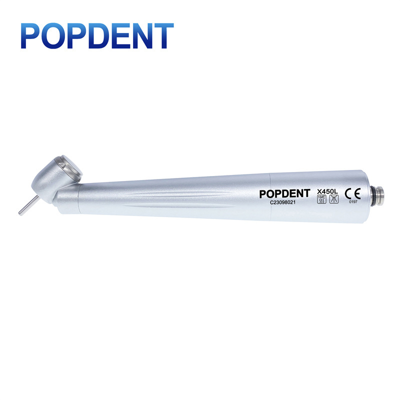 POPDENT Fiber Optic 45° Angled Dental High Speed Surgical Handpiece Fit NSK Style X450L,Kavo Style X450KL