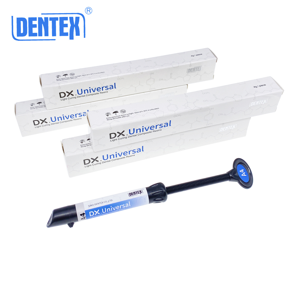 Dentex DX.Universal Dental Light Cure Composite Resin A4 Shade 4g/Syringe