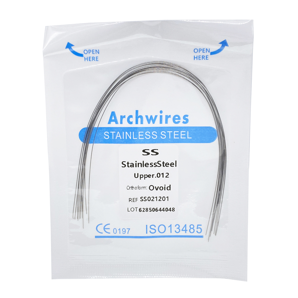 10Pcs Dental Orthodontic Round Arch Wire SST/Niti Ovoid/Square/Natural Form