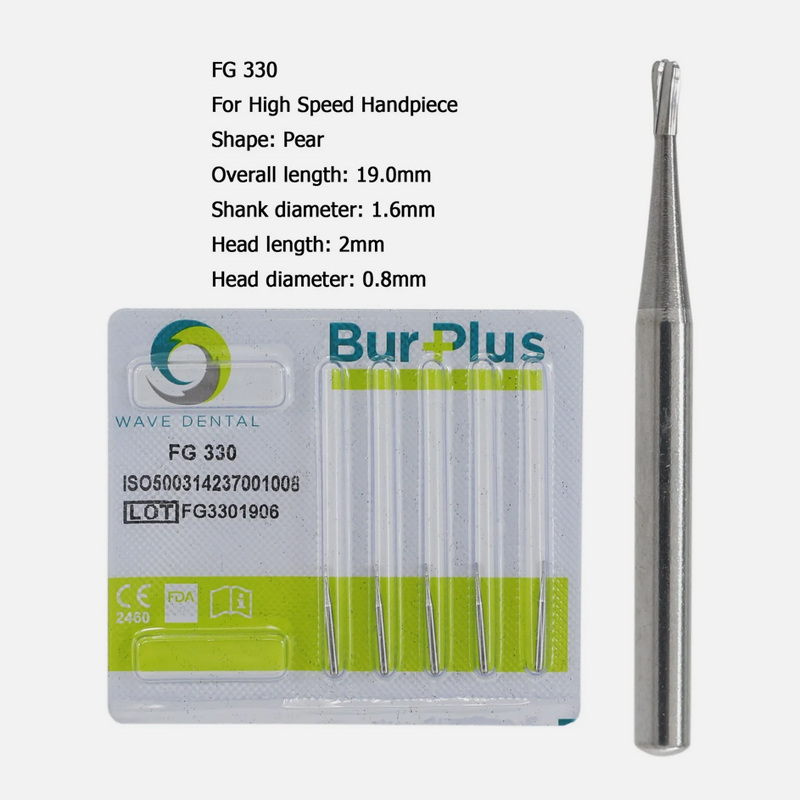 Wave Dental FG 330 331 332 Dental Carbide Burs For High Speed Handpiece