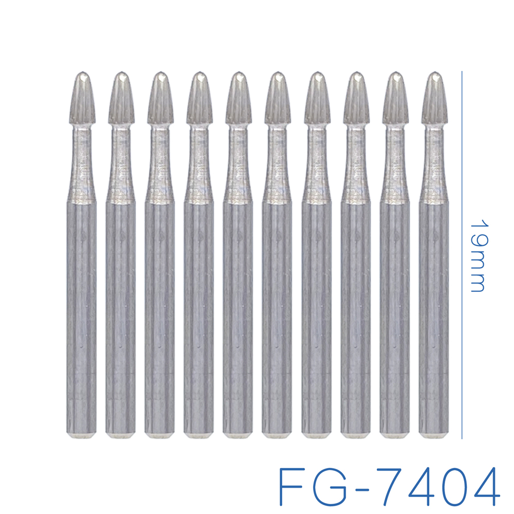 10Pcs DMXDENT Dental Trimming&Finishing  Tungsten Carbide Burs FG7404/7408/7803/7901/Endo-Z/Zekrya