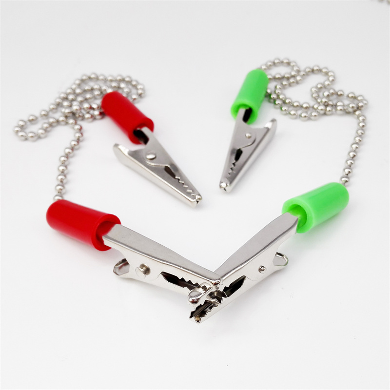 5 Pcs Dental Patient Bib Clips Chains Napkin Holder Flexible Coil Ball