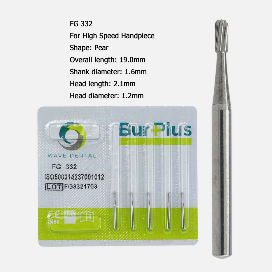 Wave Dental FG 330 331 332 Dental Carbide Burs For High Speed Handpiece