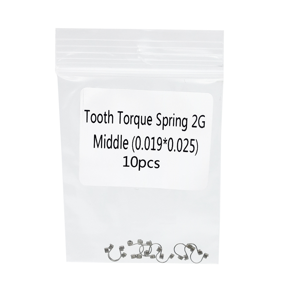 10 Pcs/Pack Dental Orthodontic Anterior Tooth Torque Springs Rectangular 12 Size