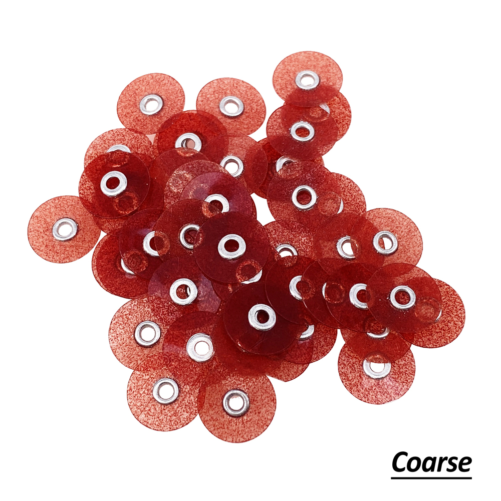 50pcs Dental  Contouring Polishing Finishing Discs 9.5/12/12.7/14/16mm