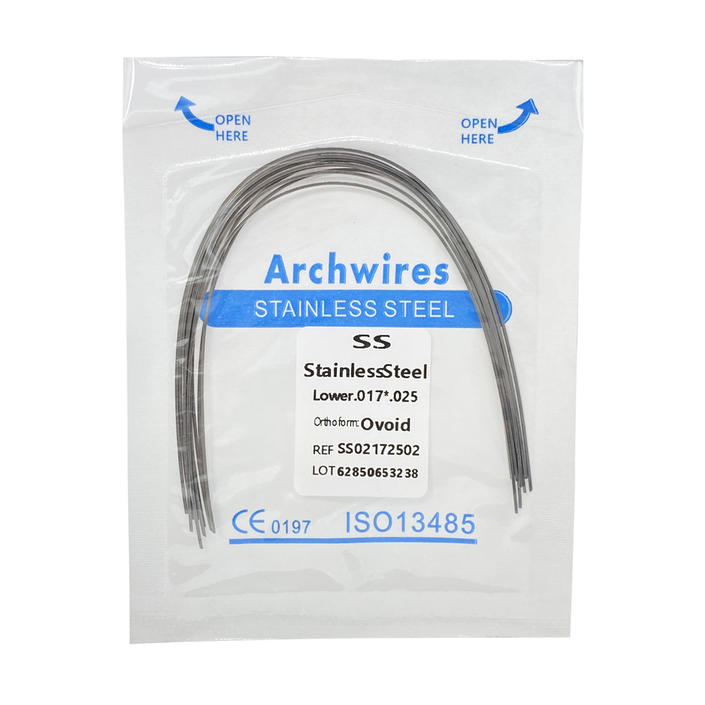 10Pcs Dental Orthodontic Stainless Steel/Niti Arch Wires Rectangular Wires