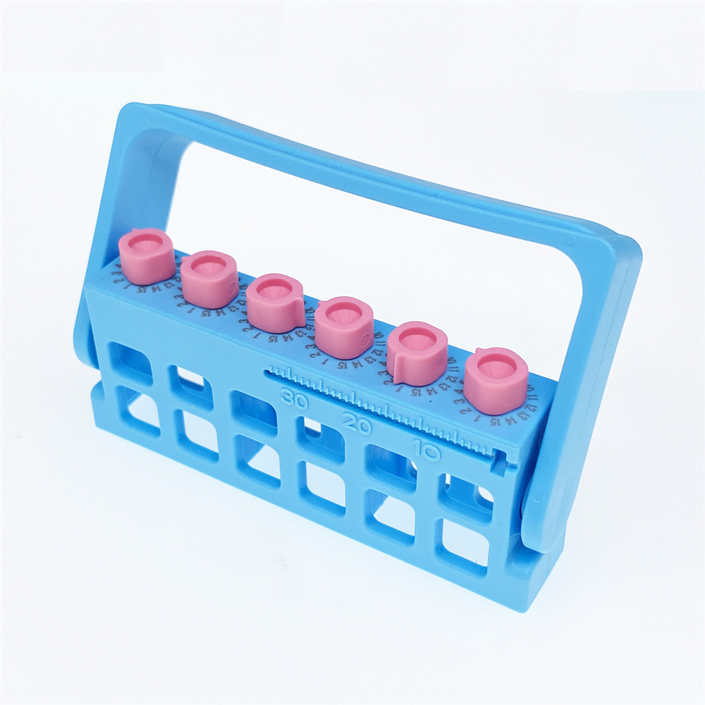 Dental 6/10/20 Hole Bur Endo Files Reamers Block Memory Holder Stand Disinfection Box