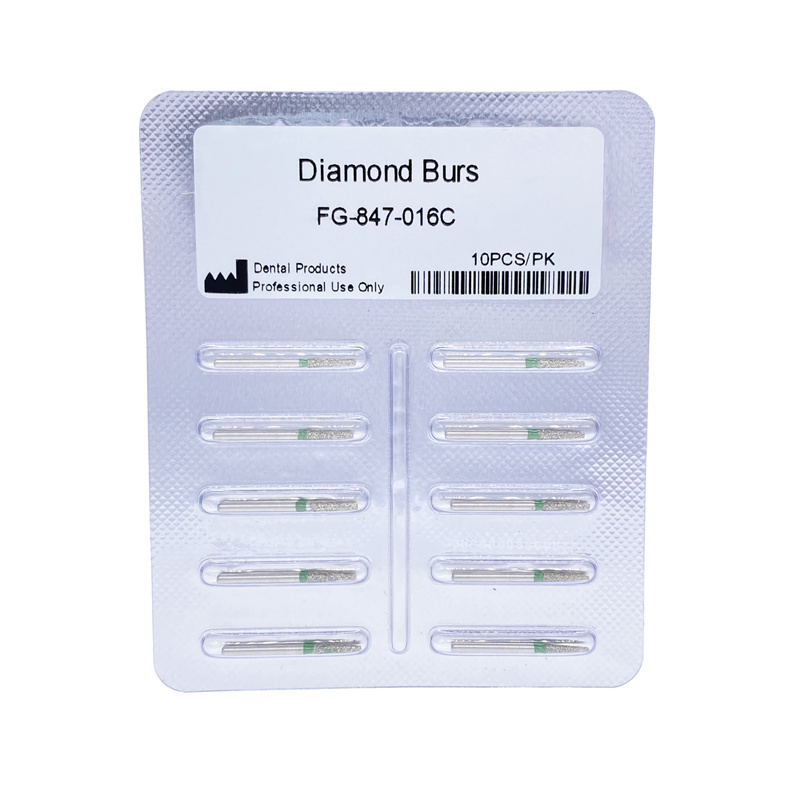 Dental Diamond Burs FG 847/016C Coarse Grit Round End Taper For High Speed Handpice
