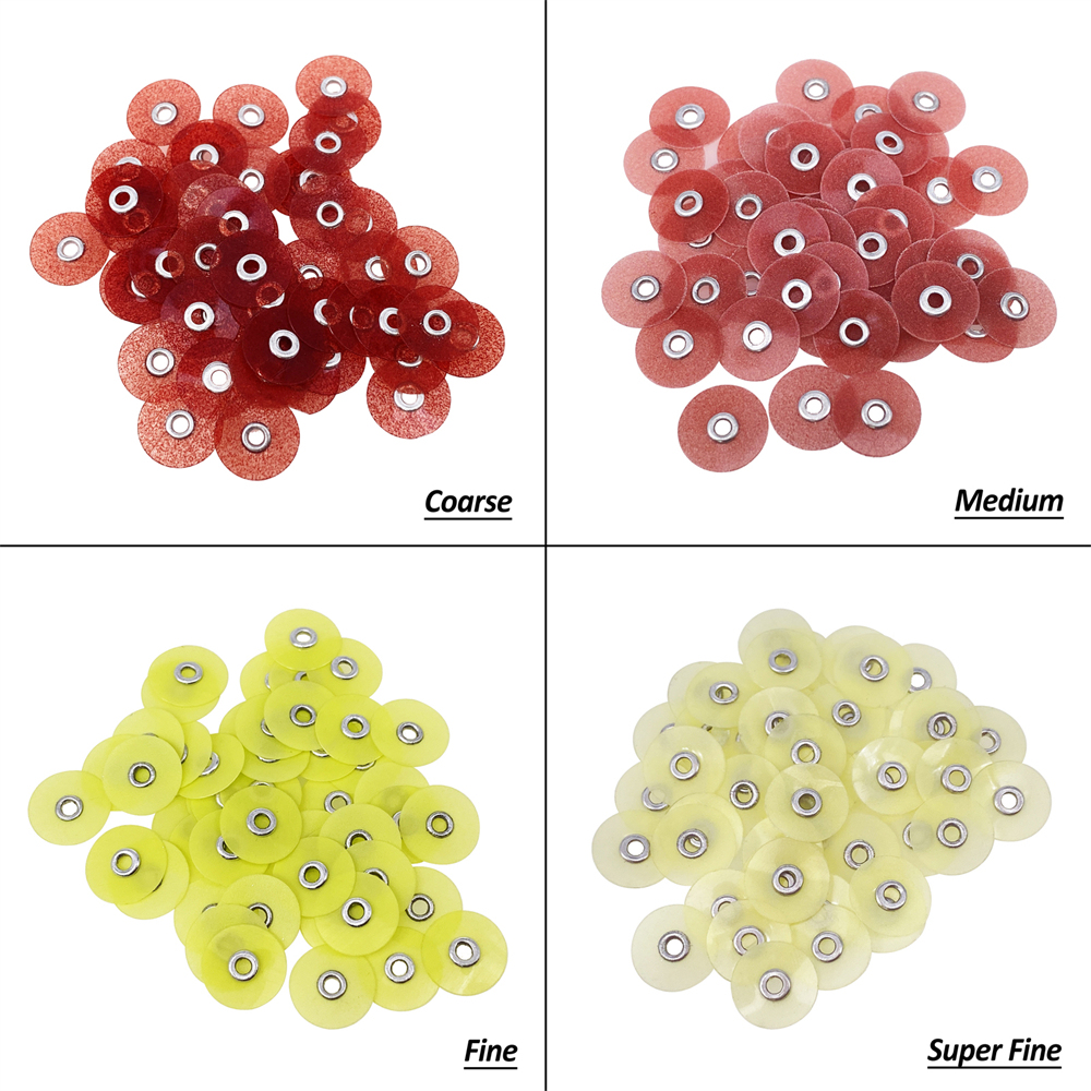 50pcs Dental  Contouring Polishing Finishing Discs 9.5/12/12.7/14/16mm