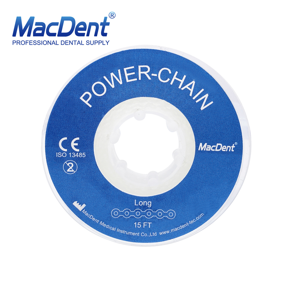 MacDent Dental Ortho Brace Bands Power Chains Super Elastic Short Closed Long