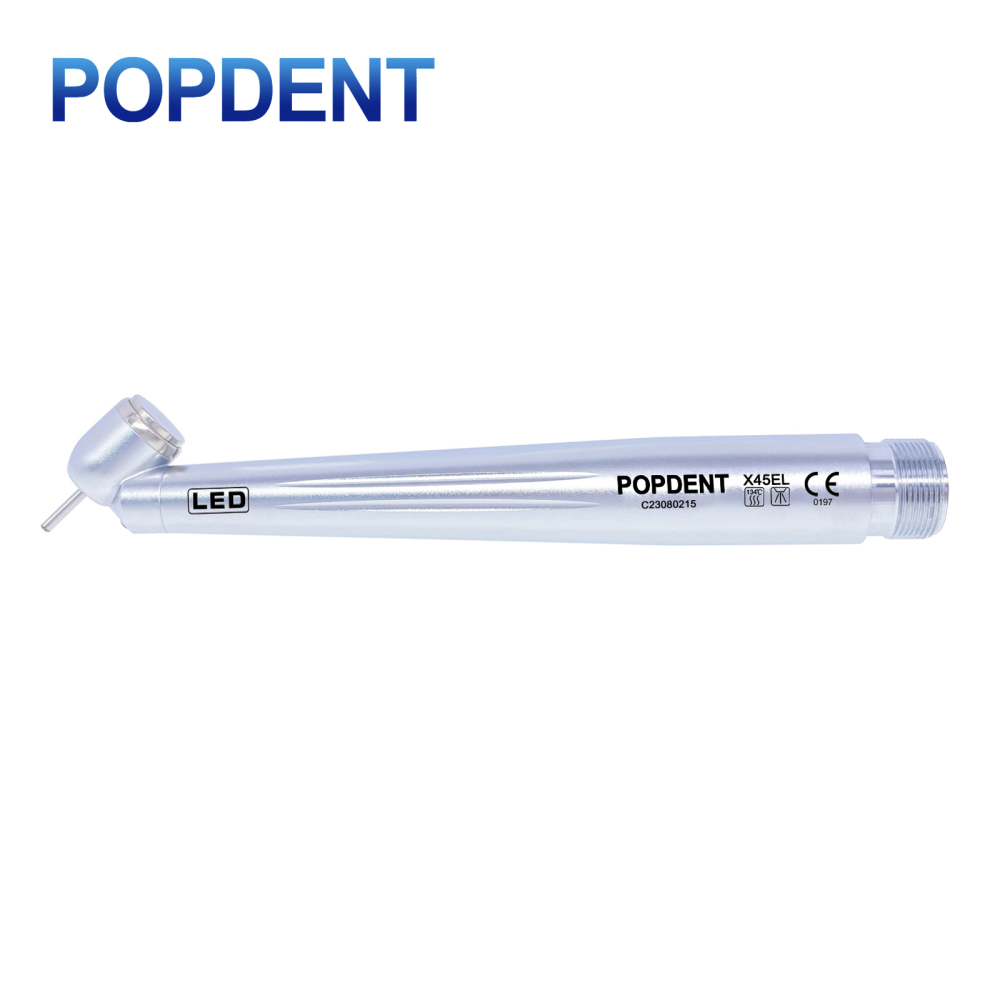 POPDENT X45EL E-Generator LED Dental 45° Surgical High Speed Handpiece Turbine