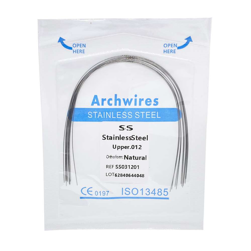 10Pcs Dental Orthodontic Round Arch Wire SST/Niti Ovoid/Square/Natural Form