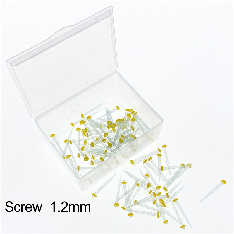 100 Pcs Dental Endo Quartz Fiber Post Screw Restorative 1.2 1.4 1.6 1.8mm