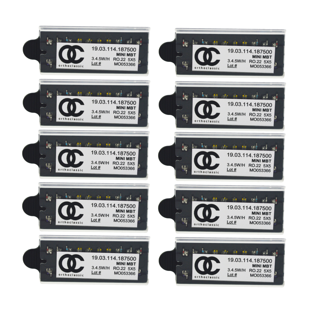 OC Dental Orthodontic Metal Braces MINI Bracket with 345 Hooks