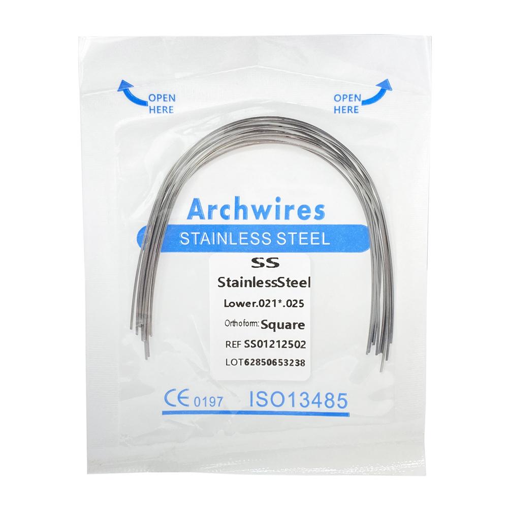 10Pcs Dental Orthodontic Stainless Steel/Niti Arch Wires Rectangular Wires