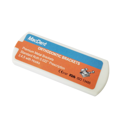 1 Pack MacDent Dental Brackets MINI Roth .022 345 Hooks