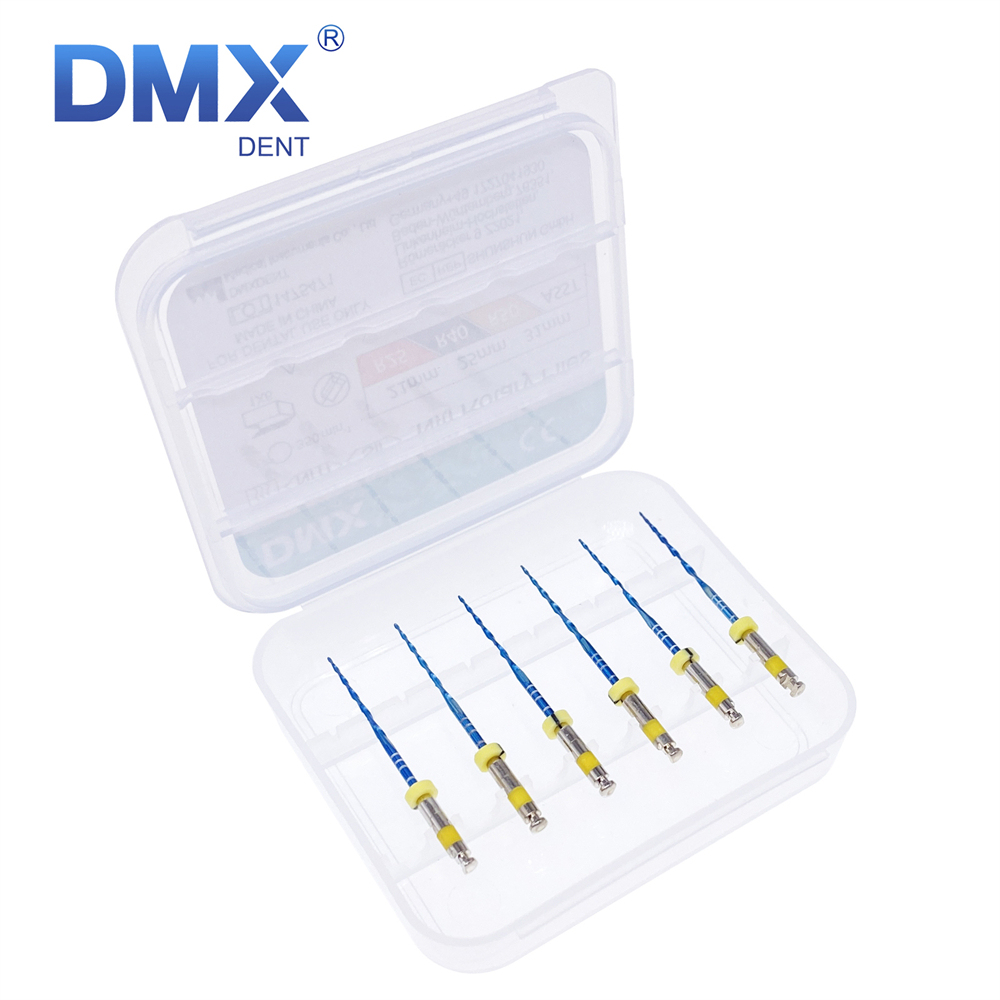 6Pcs DMXDENT Dental Endo Files Root Canal Endodontic NITI Rotary File 21/25MM