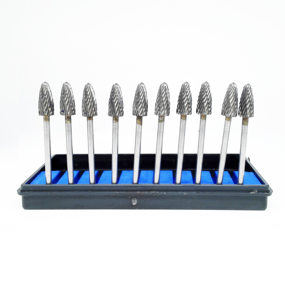 5 Pcs Tungsten Steel Drill Bits Rotary Burr Files Nail Art Manicure Pedicure Tools