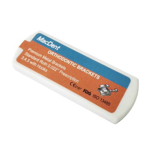 1 Pack MacDent Dental Brackets MINI Roth .022 345 Hooks